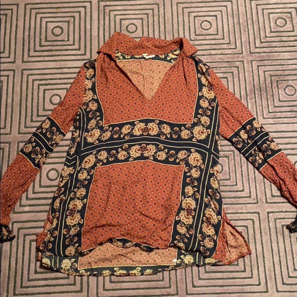 Free people tunic long sleeve top